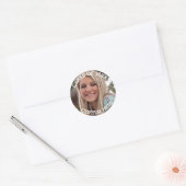 Sticker Rond C ; lass of 2018 Photo Graduation Envelope Seal (Enveloppe)