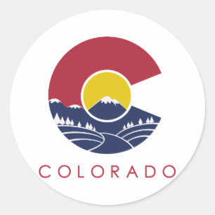 Sticker Rond C le Colorado