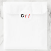 Sticker Rond C, pas C++ (Sac)