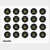 Sticker Rond Ça A Commencé Avec Un Baiser Comment Ça A Fini Com (Feuille)