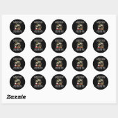 Sticker Rond Ça a commencé comme un hob inoffensif  (Feuille)