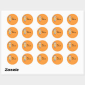 Sticker Rond ça appartient à (Feuille)