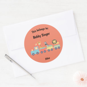 Sticker Rond Ça fait partie du retour à l'école de jouets Zoo T