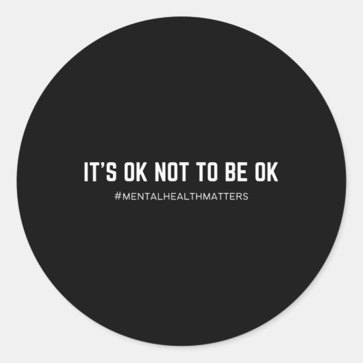 Sticker Rond Ça ne va pas. (Devant)