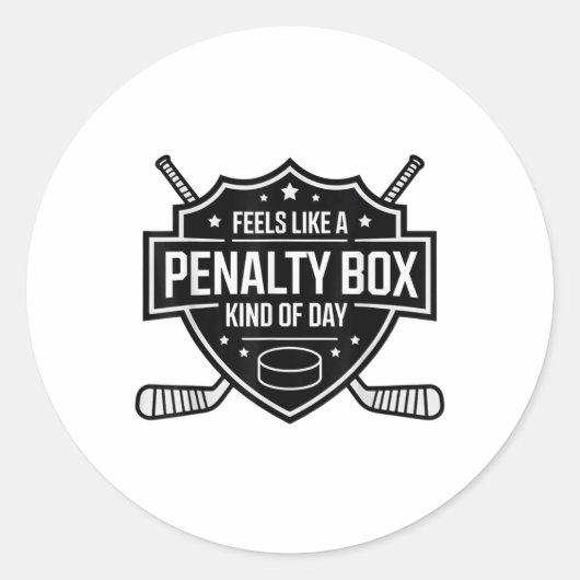 Sticker Rond Ça Ressemble À Une Boîte De Pénalité Un Peu Drôle (Devant)