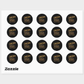 Sticker Rond Ça Semble Bon De Ma Maison Drôle Conception Constr (Feuille)