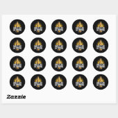 Sticker Rond Ça sent la beuverie diurne _2 (Feuille)