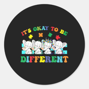 Sticker Rond Ça va d'être une autre Sensibilisation sur l'autis