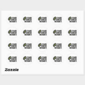 Sticker Rond Ça Vaut La NZ D'Attente (Feuille)