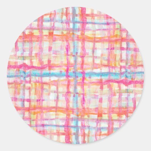 Sticker rond | Cabana Sweet en rose (Devant)