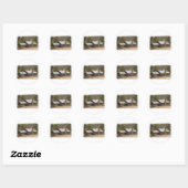 Sticker Rond Cabine de Coon Creek (Feuille)