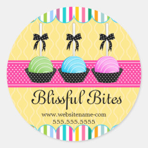 Sticker Rond Câble coloré Pops Boulangerie Câble Seaux