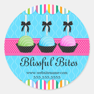 Sticker Rond Câble coloré Pops Boulangerie Câble Seaux