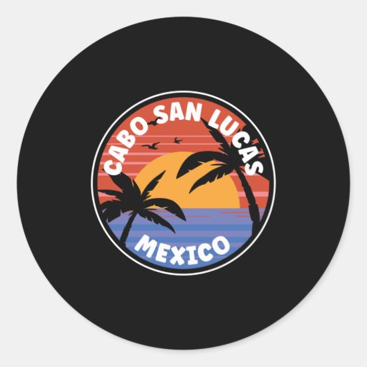 Sticker Rond Cabo San Lucas Mexico (Devant)