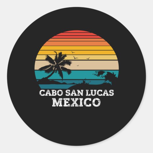STICKER ROND CABO SAN LUCAS MEXICO (Devant)