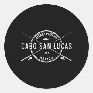 Sticker Rond Cabo San Lucas Traversé Rangs De Pêche