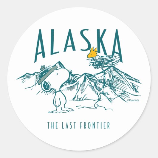 Sticker Rond cacahuètes | Alaska La Dernière frontière (Devant)