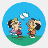 Sticker Rond cacahuètes | Amusement d'amis (Devant)