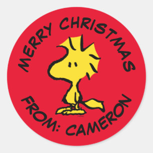 Sticker Rond cacahuètes   Bois   Joyeux Noël