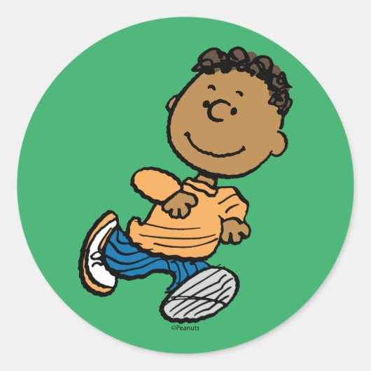 Sticker Rond cacahuètes | Franklin Running (Devant)