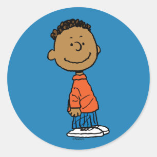 Sticker Rond cacahuètes   Franklin Smile