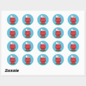 Sticker Rond cacahuètes | Snoopy Napping (Feuille)