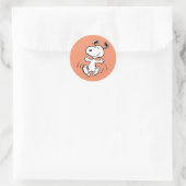 Sticker Rond cacahuètes | Une Danse Heureuse Snoopy (Sac)