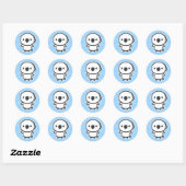 Sticker Rond Cacatoès ombrelle (Feuille)