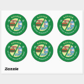 Sticker Rond Cacher (Feuille)