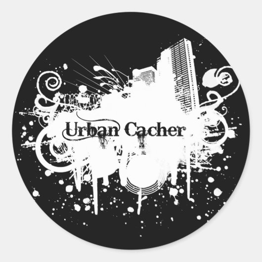 Sticker Rond Cacher urbain (Devant)