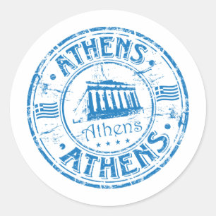 Sticker Rond Cachet d'Athènes