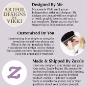 Sticker Rond Cachet d'enveloppe rustique chic violet flocon de 
