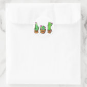Sticker Rond Cactus cactus cactus succulents (Sac)