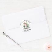 Sticker Rond Cactus Christmas (Enveloppe)