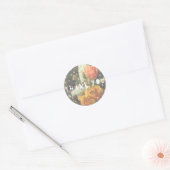 Sticker Rond Cactus Fleur Polka Dot Merci (Enveloppe)