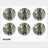 Sticker Rond Cactus Kate (Feuille)
