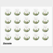 Sticker Rond Cactus Mariage Élégant (Feuille)