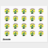 Sticker Rond Cactus mexicain (Feuille)