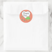 Sticker Rond Cactus mignon Merci (Sac)