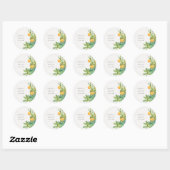 Sticker Rond Cactus Succulent Mariage de feuillage vert jaune (Feuille)