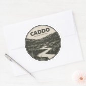Sticker Rond Caddo National Grasslands Texas Stream (Enveloppe)