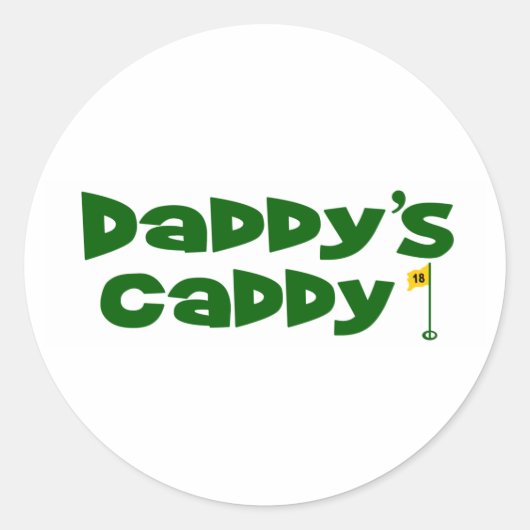 Sticker Rond Caddy 2 de papa (Devant)