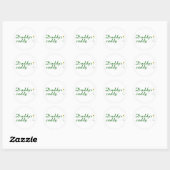 Sticker Rond Caddy 3 de papa (Feuille)