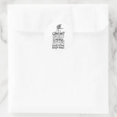 Sticker Rond Cadeau Crochet Crocheter (Sac)