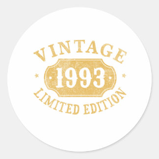 Sticker Rond Cadeau d'anniversaire Best Limited pour les années