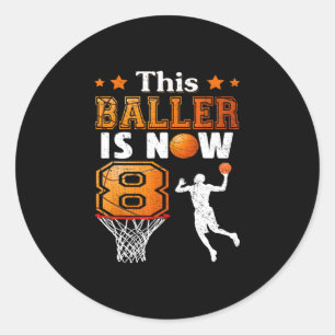Sticker Rond Cadeau de 8e anniversaire Ce brasseur est maintena