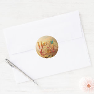 Sticker Rond Cadeau de bienvenue de l'Aïd Personnalisé