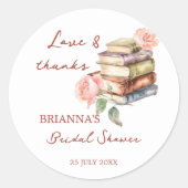 Sticker Rond Cadeau de fête de fiançailles nouveau chapitre de (Devant)