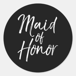 Sticker Rond Cadeau De Fête De Mariée Mariage Pour Femme