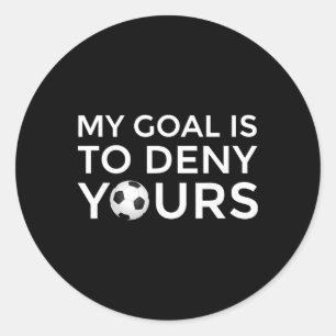 Sticker Rond Cadeau de football Hommes Garçons Adolescents Mon 